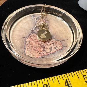 - Handcrafted decopauge Block Island ring dish/coin dish/jewelry dish. Coaster